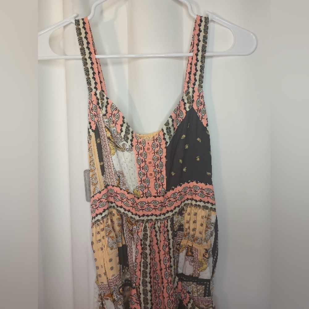 Matilda Jane Patchwork Maxi Apron Dress Small NWT Empire Waist Boho Cottagecore - Picture 5 of 15